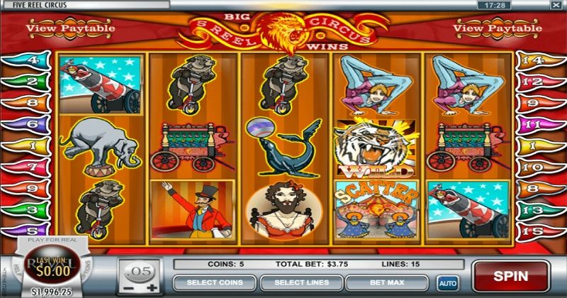 Play in 5 Reel Circus Slot Online from Rival Gaming for free now | www.92mntu.com
